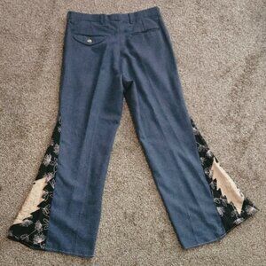 Grateful Dead Lightening Bolt,Handmade, Hippie, festival, upcycled bell bottoms.